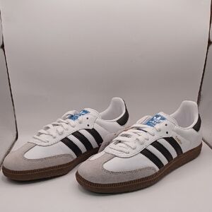 NEW Adidas OG Samba White/Black/Grey Sneakers Womens Size 7 US IG9030